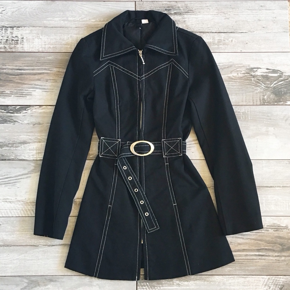 Divided (H&M) Belted Coat